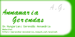 annamaria gerendas business card