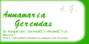 annamaria gerendas business card